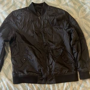 Black XL five four bomber jacket